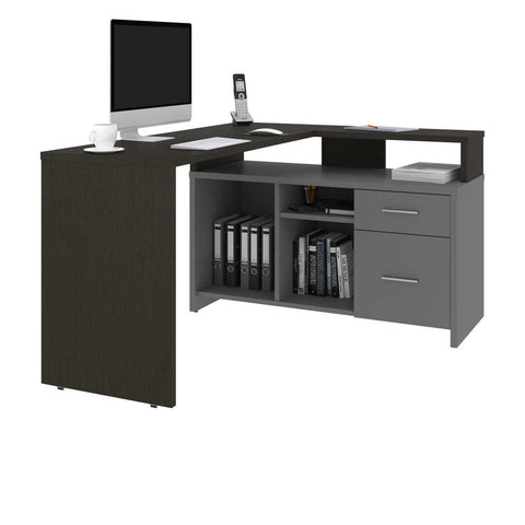 56W L-Shaped Desk