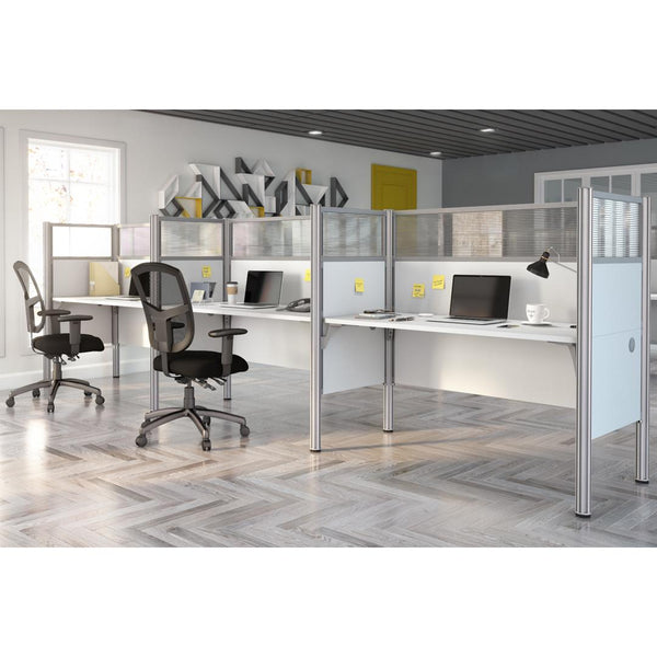 3-Person Office Cubicles with High Privacy Panels