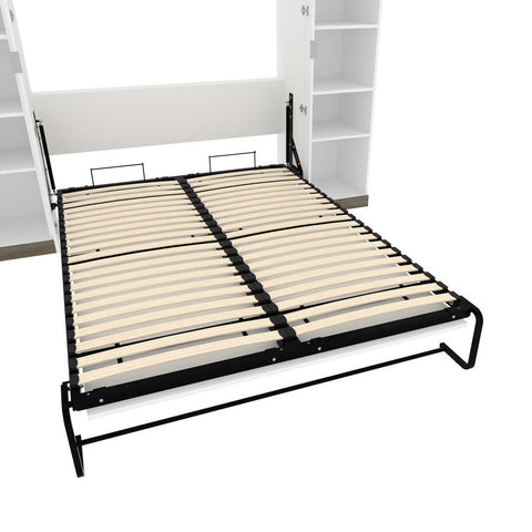 Queen Murphy Bed with Shelves (106W)