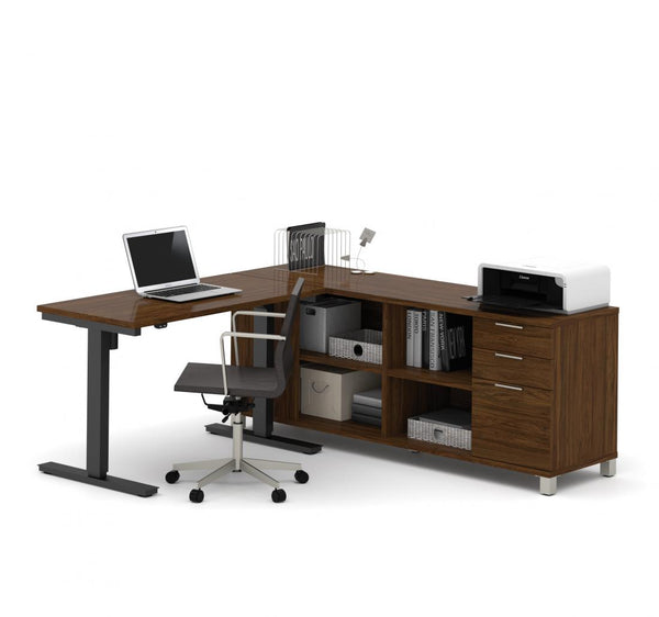 72W L-Shaped Standing Desk