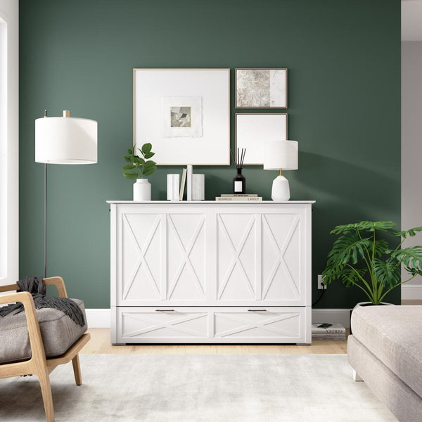 Lit armoire double avec tiroir coulissant 59L