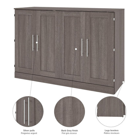 Grand lit cabinet (queen) 66L avec matelas