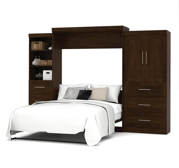 Grand lit escamotable avec rangement ouvert et fermé (126L)