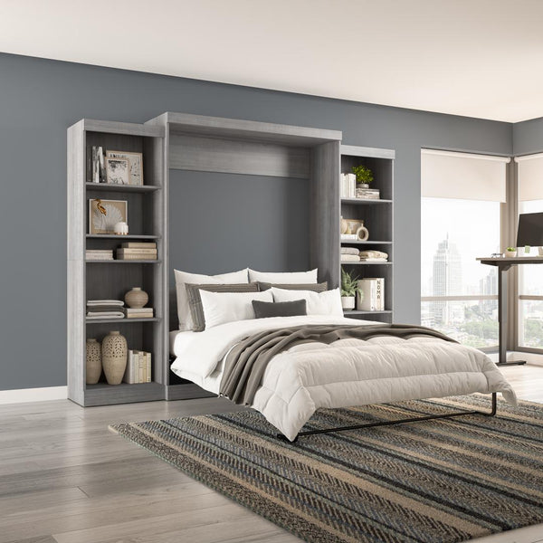 Grand lit escamotable et 2 étagères (115L)