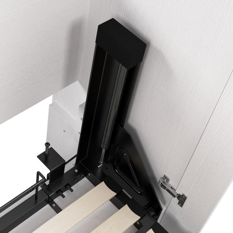 Grand lit escamotable et organisateur de garde-robe avec tiroir et portes (94L)