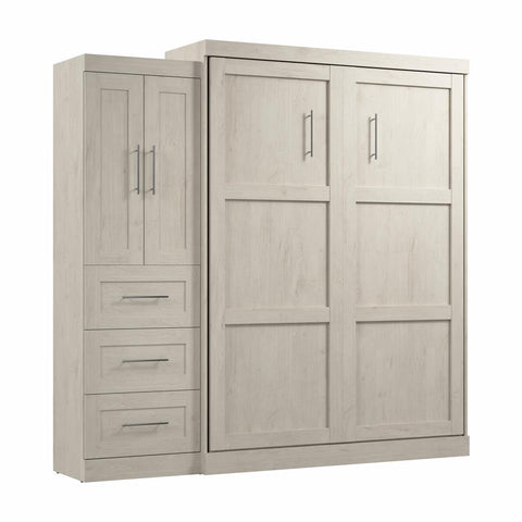 Grand lit escamotable avec armoire-penderie (89L)