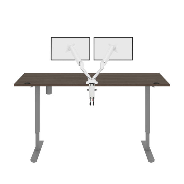 72W x 30D Standing Desk with Dual Monitor Arm
