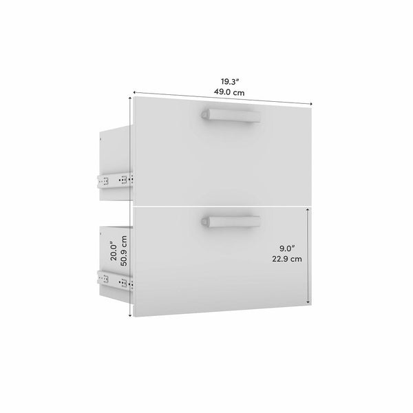 Ensemble de 2 tiroirs pour organisateur de garde-robe 20L Cielo