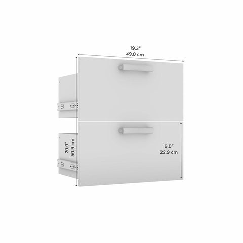 Ensemble de 2 tiroirs pour organisateur de garde-robe 20L Cielo