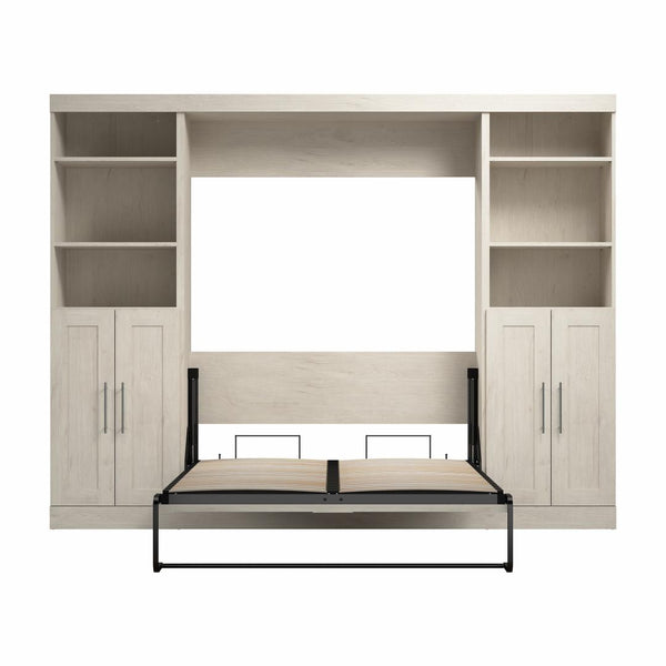 Lit escamotable double avec organisateurs de garde-robe (109L)