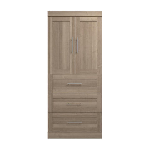 Contemporary Closet System with Drawers, 36W x 19D