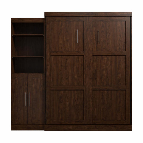 Grand lit escamotable et organisateur de garde-robe avec portes (90L)