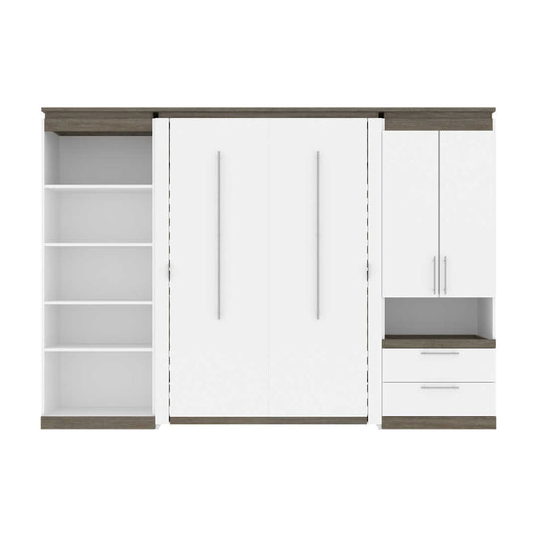 Lit escamotable deux places (double) avec rangement multifonctionnel (119L)