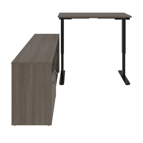 Bureau assis-debout en L 72L