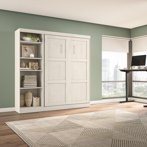 Full Murphy Bed with Shelving Unit (84W)