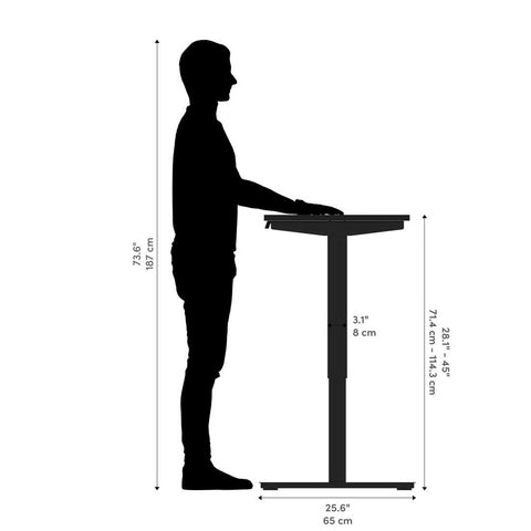 Bureau assis-debout 48L x 24P