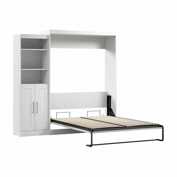 Grand lit escamotable et organisateur de garde-robe avec portes (90L)