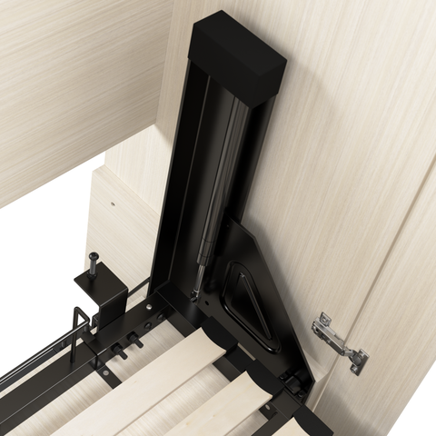 Lit escamotable double avec armoire (84L)