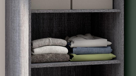 25W Pull-Out Desk Cabinet with Shelves and Hidden Storage