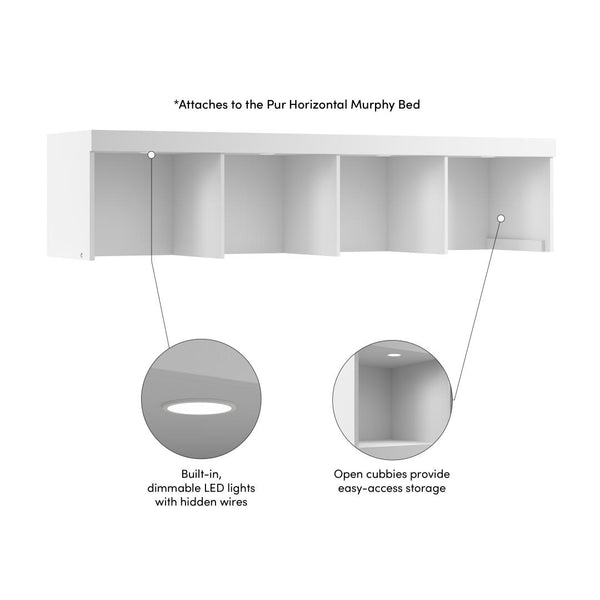 Overhead Storage for Pur 85W Queen Horizontal Murphy Bed