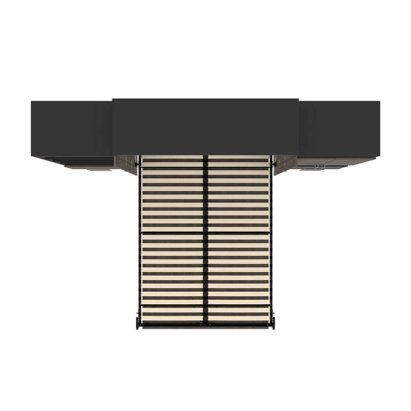 Grand lit escamotable (queen) et rangement multifonctionnel avec tiroirs (125L)