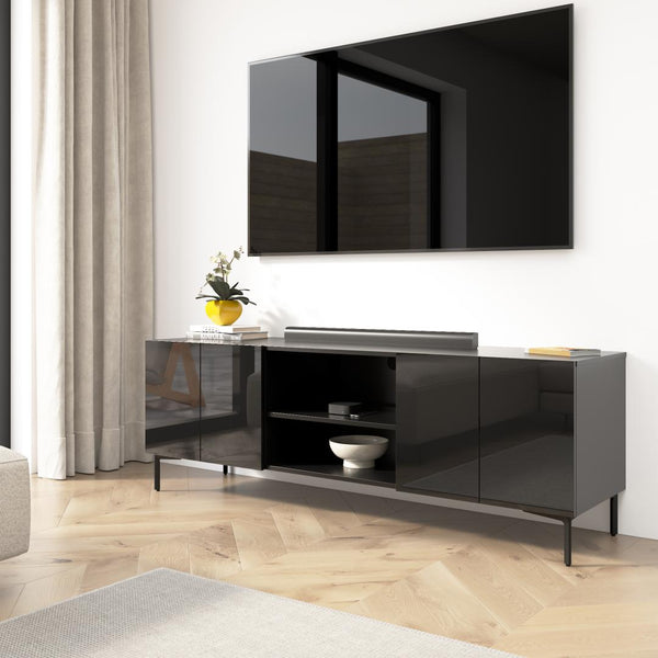 71W Modular TV Stand with Doors for Entertainment Center