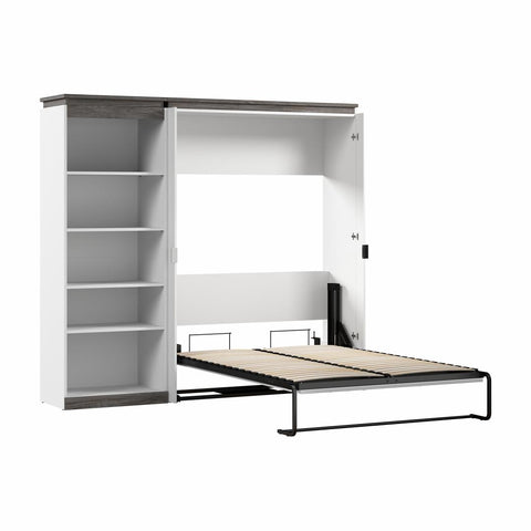 Lit escamotable double avec étagère (91L)