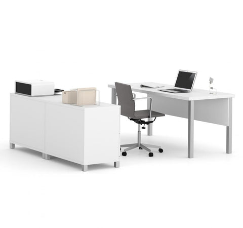 72W Table Desk with Credenza