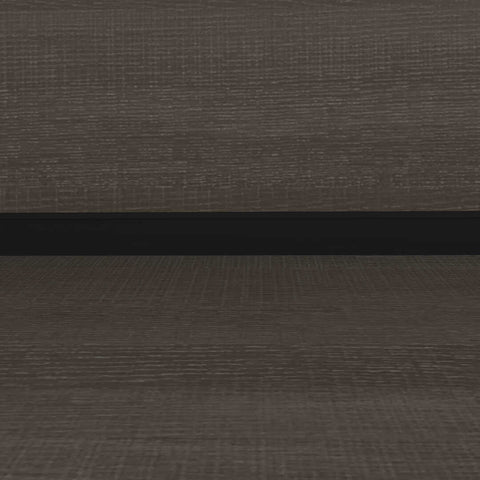 Bureau en L avec deux caissons et une huche