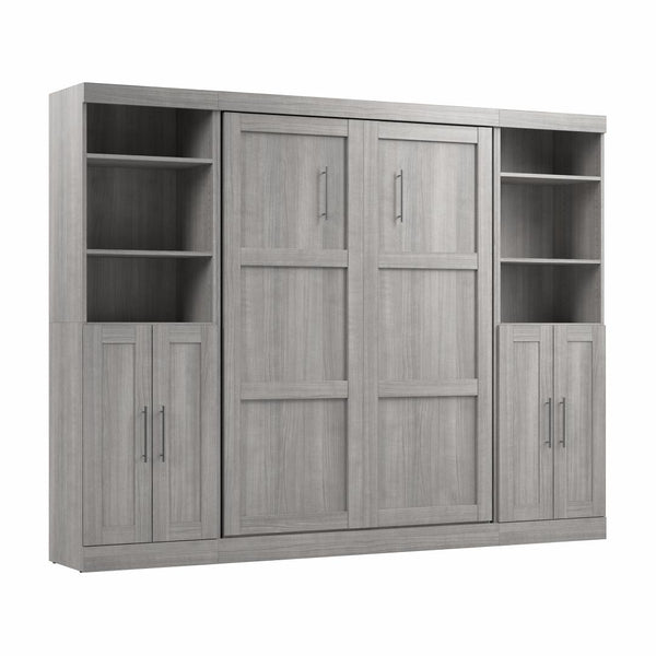 Lit escamotable double avec organisateurs de garde-robe (109L)