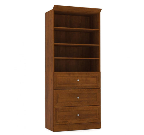 Traditional Closet System with Drawers, 36W x 20D