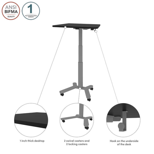 Petit bureau assis-debout 36L x 24P