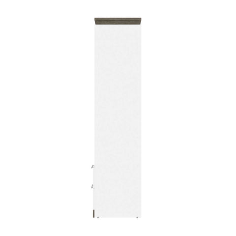 Grand lit escamotable (queen) et 2 étagères avec tiroirs (125L)