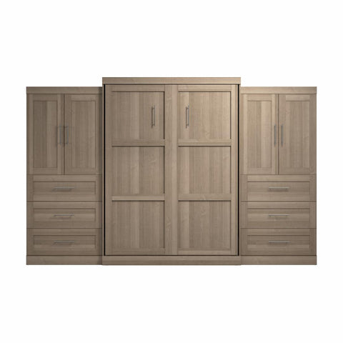 Grand lit escamotable avec penderies (136L)
