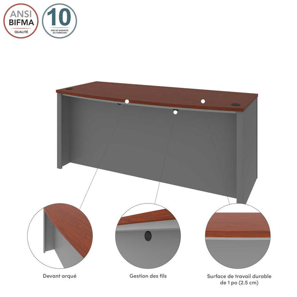 Bureau sans caisson 72L