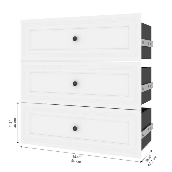 Traditional Drawers (3) Set, 36W