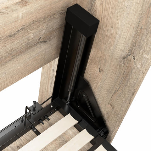 Lit escamotable double avec armoires (109L)