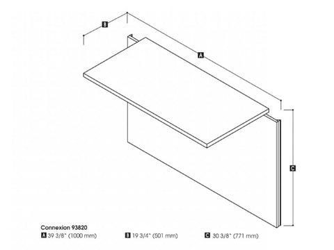Pont pour bureau 40L