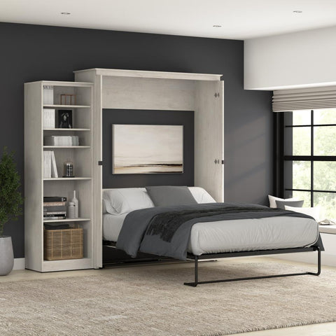 Grand lit escamotable avec organisateur de garde-robe (94L)
