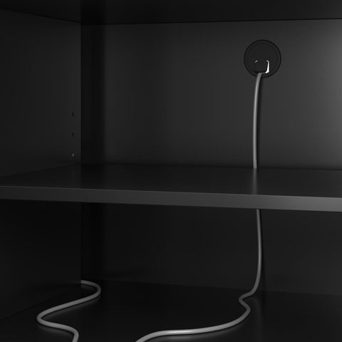 71W Modular Entertainment Center with TV Stand and Small Wall Panel