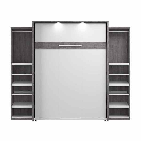 Grand lit escamotable avec 2 organisateurs de garde-robe (105L)