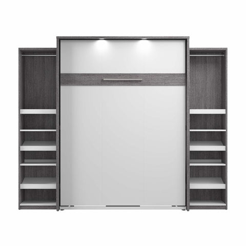 Grand lit escamotable avec 2 organisateurs de garde-robe (105L)