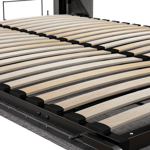 Grand lit escamotable avec organisateur de garde-robe (90L)