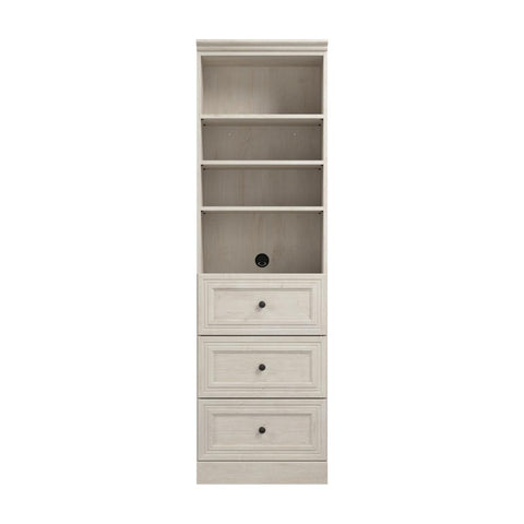Traditional Closet System with Shelves & Drawers, 25W x 20D