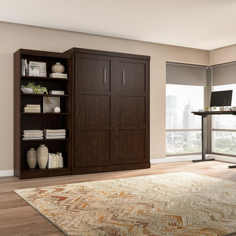 Grand lit escamotable avec organisateur de garde-robe (101L)