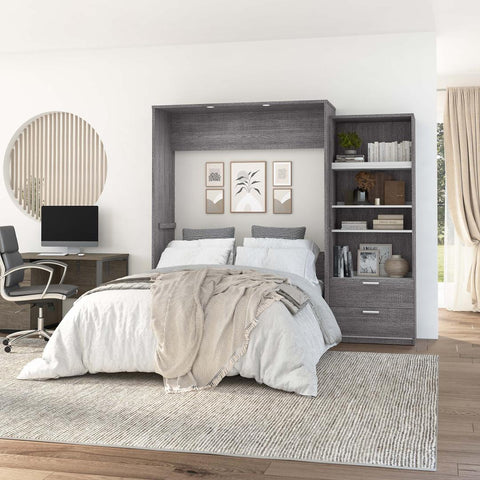 Queen Murphy Bed with Closet Organizer (95W)