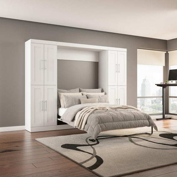 Full Murphy Bed with Storage Cabinets (109W)
