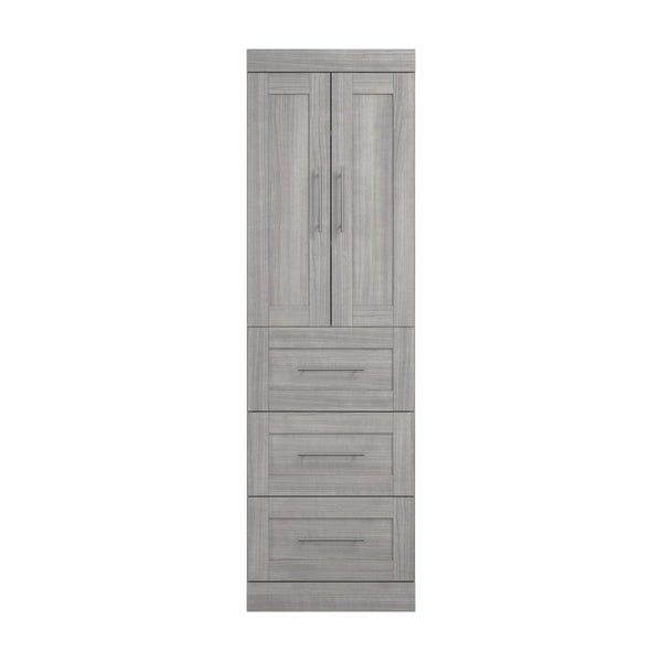 Contemporary Closet System with Drawers, 25W x 19D