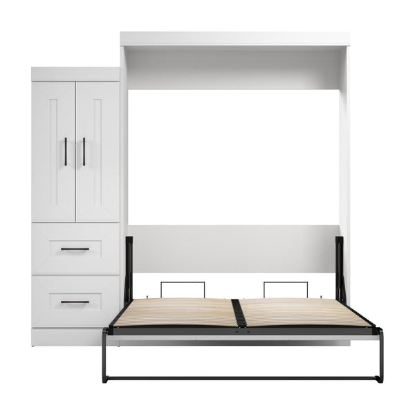 Queen Murphy Bed with Wardrobe (90W)