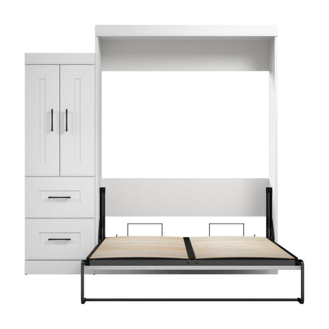 Queen Murphy Bed with Wardrobe (90W)